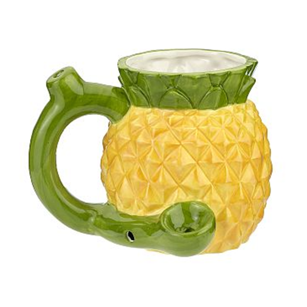 LuvBuds Pineapple Wake and Bake Mug Pipe