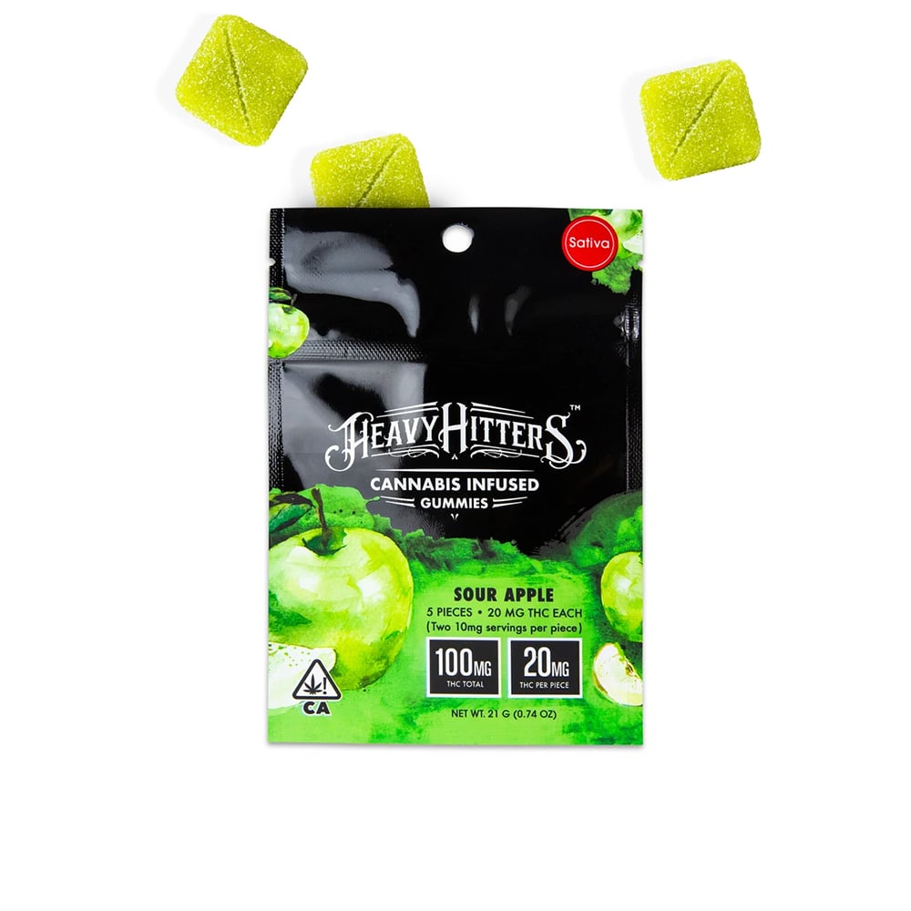 Sour Apple - Sativa [5pk] (100mg)