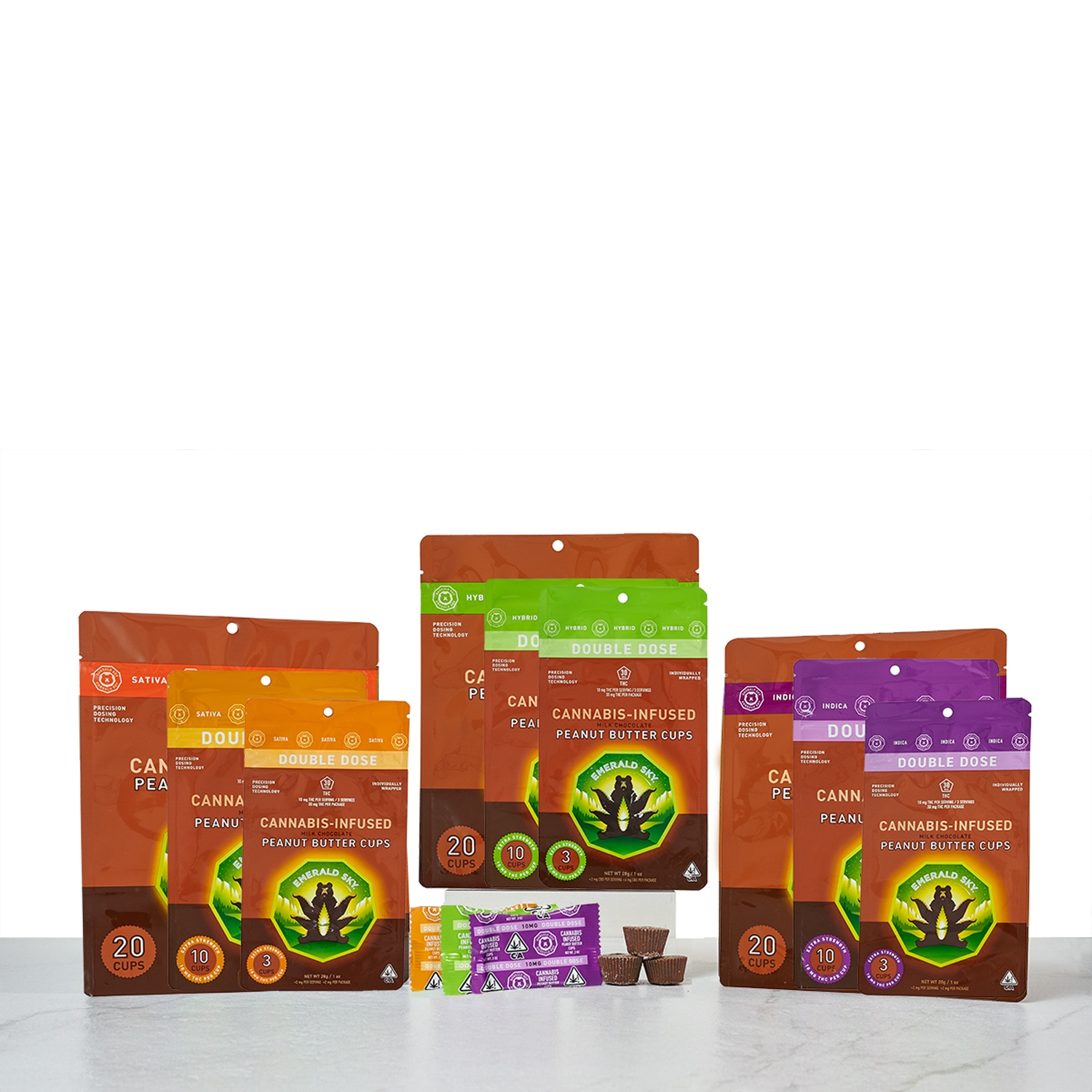 Emerald Sky Peanut Butter Cups - Hybrid  [10pk] (100mg THC)