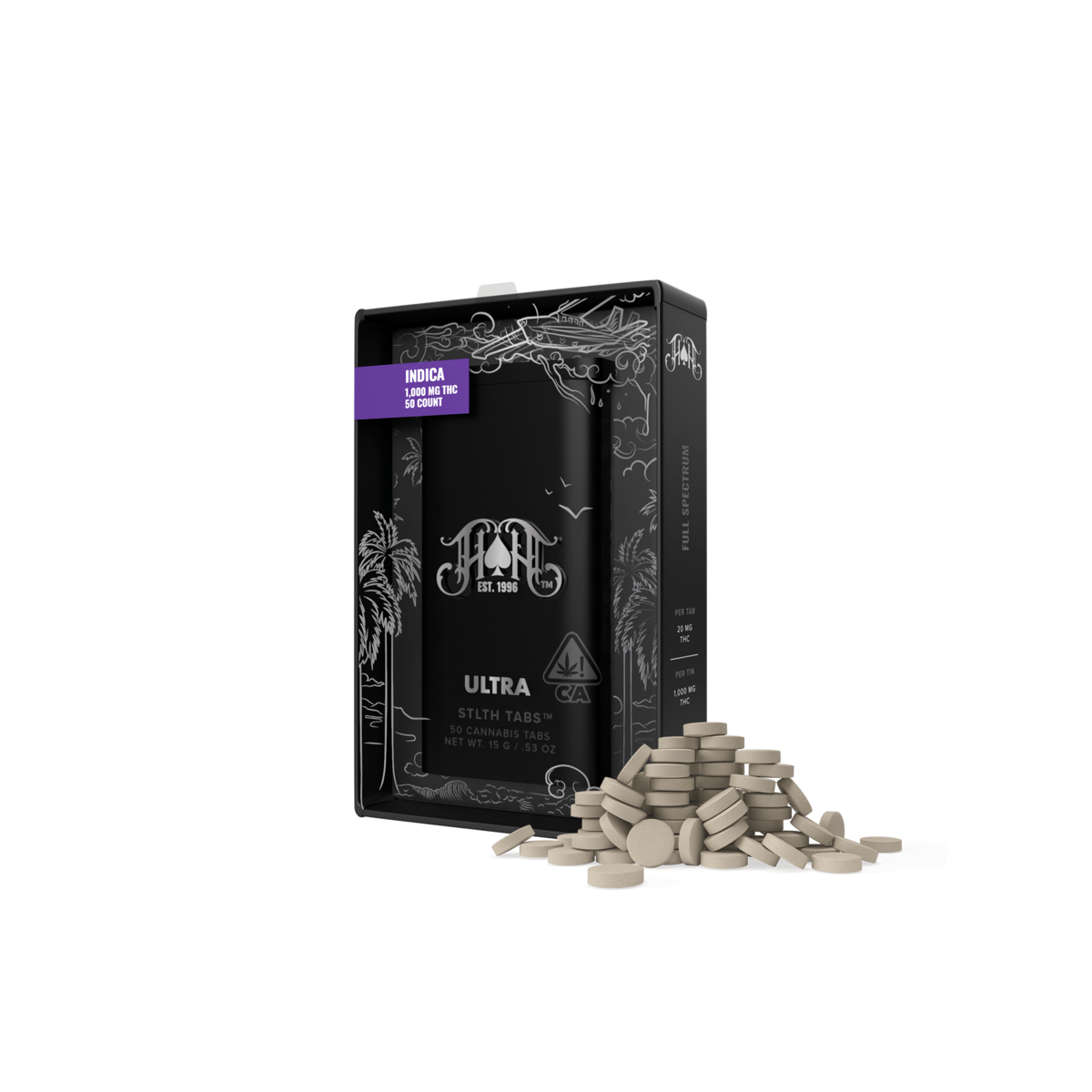 Ultra Stlth Tablets: Indica [50pk] (1000mg)