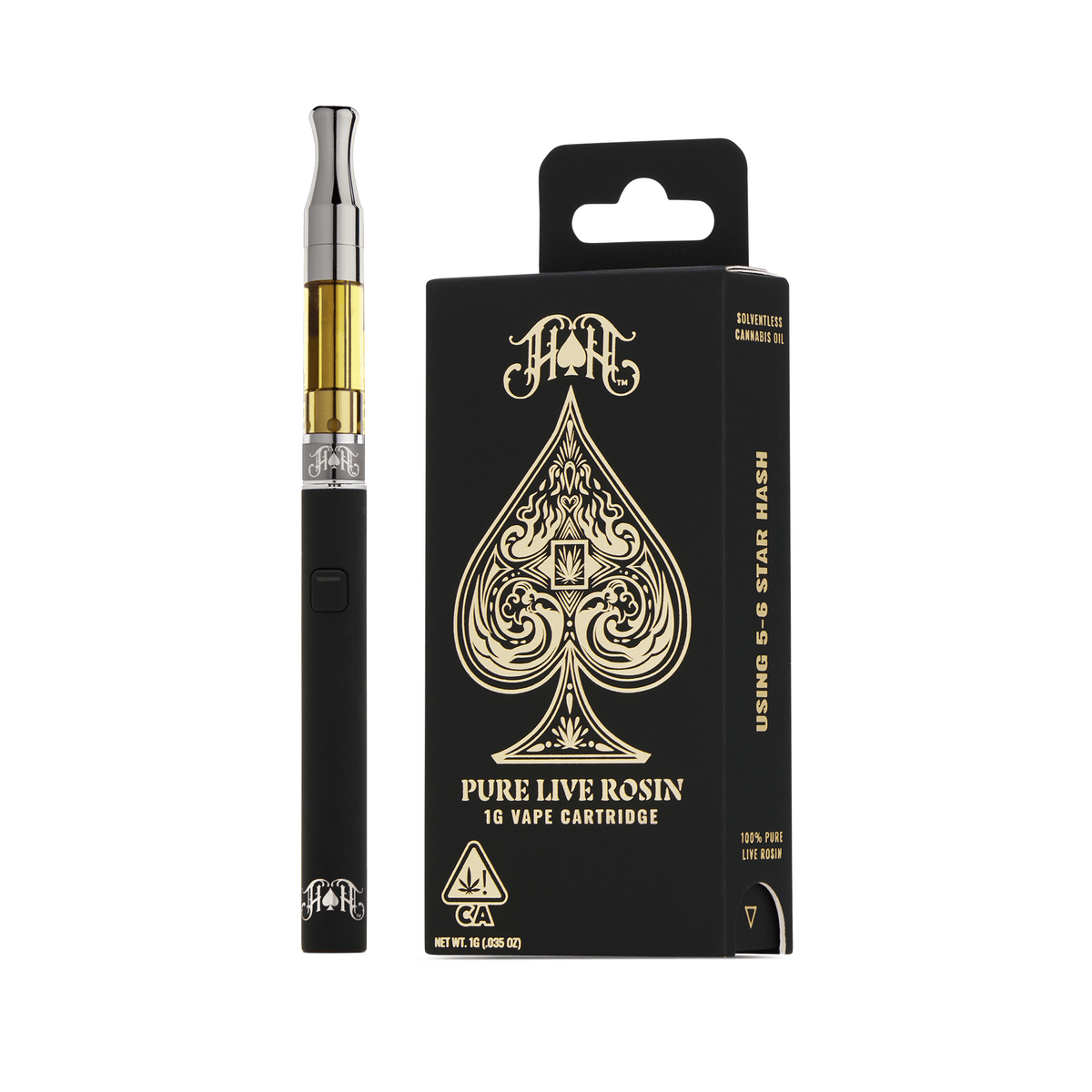 Governmint Oasis | Indica - 100% Pure Live Rosin Solventless Oil - 1G Vape Cartridge