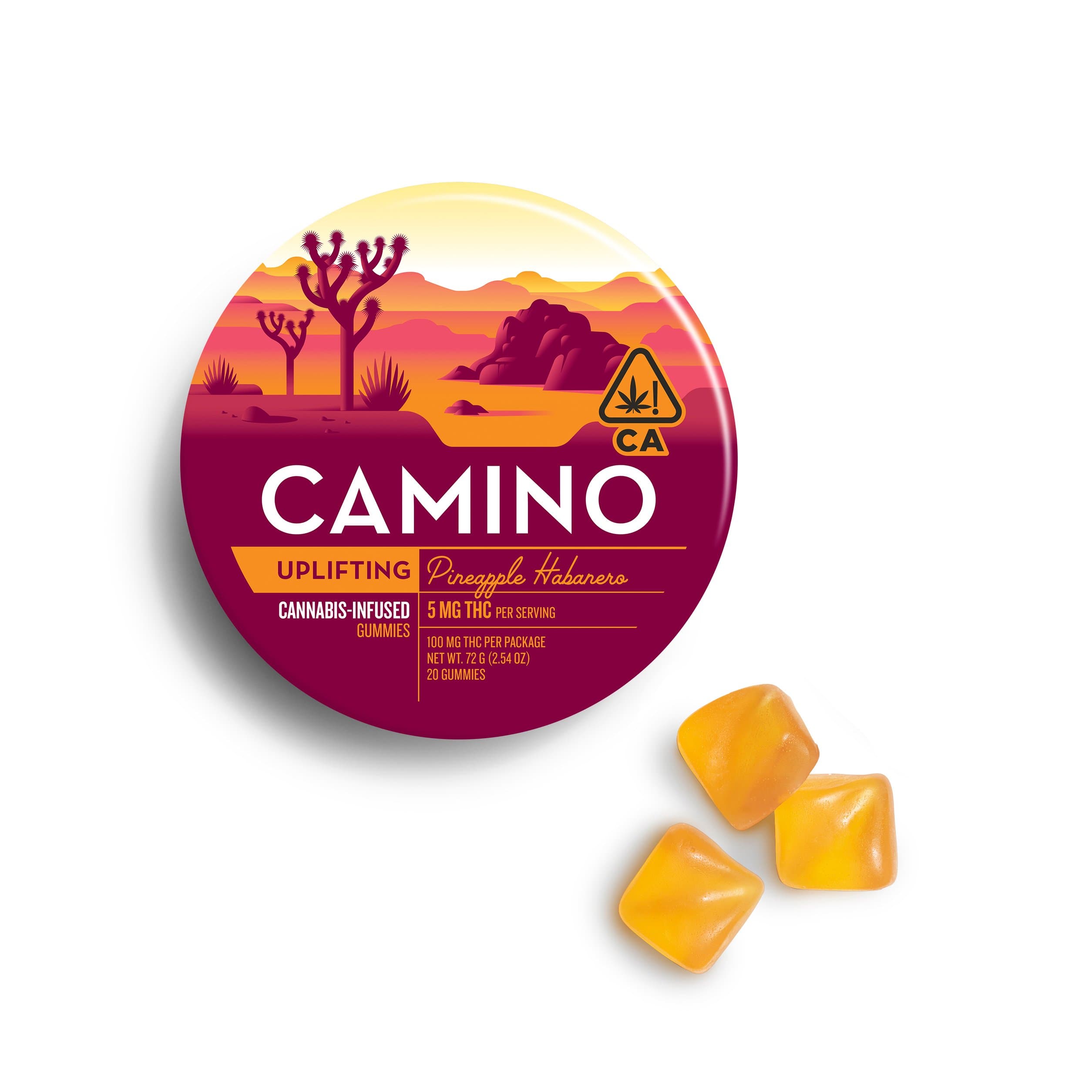 'Uplifting' Pineapple Habanero [20pk] (100mg THC)