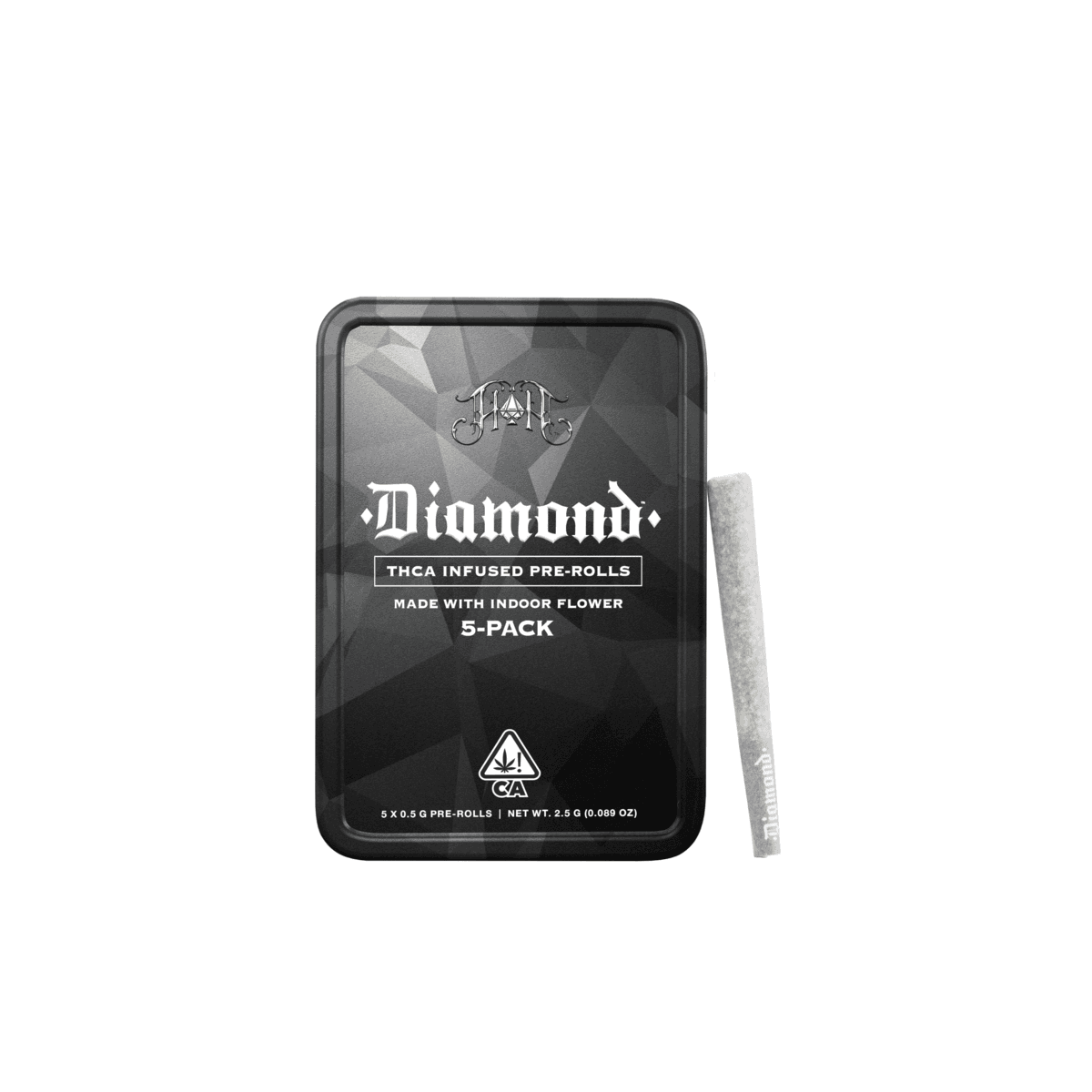 Blue Sherbert | Hybrid - Diamond THCA-Infused Pre-Rolls - 2.5G 5-Pack