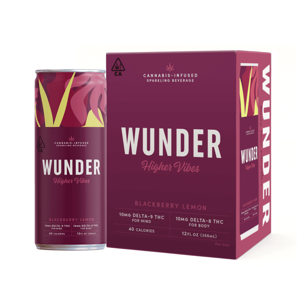 Higher Vibes Blackberry Lemon 4pk (10mg THC/10mg Delta-8)