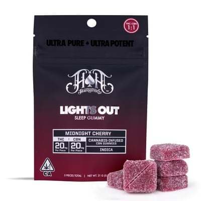 THC:CBN Midnight Cherry [5pk] (100mg THC/100mg CBN)