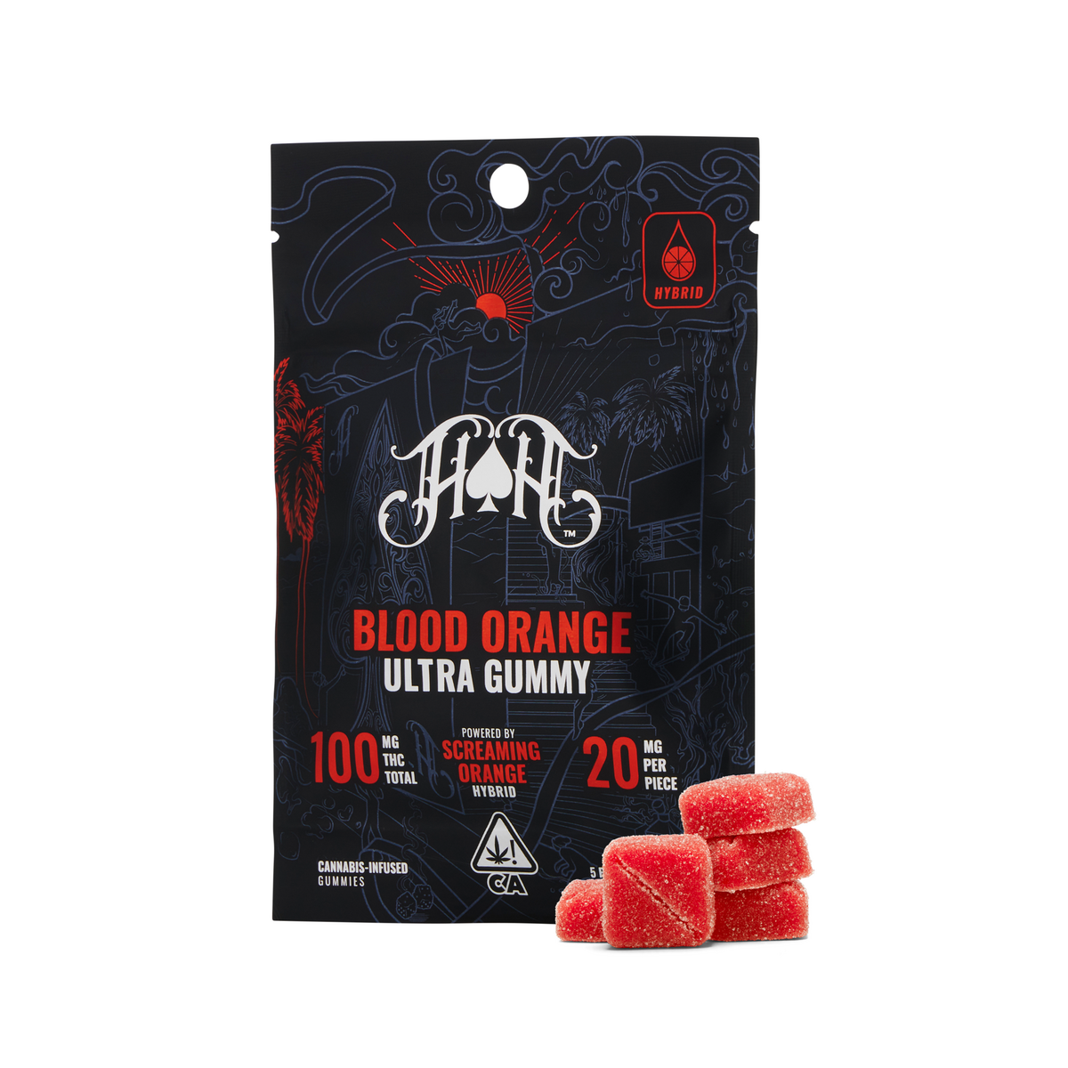 Blood Orange | Hybrid - Ultra Pure Gummies - 100mg THC