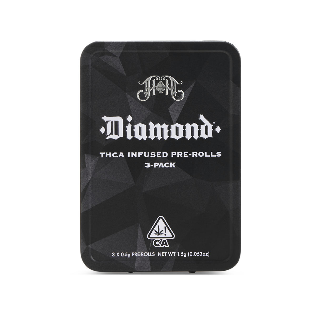 Black Cherry Gelato | I/H - Diamond THCA-Infused Pre-Rolls - 1.5G Three-Pack