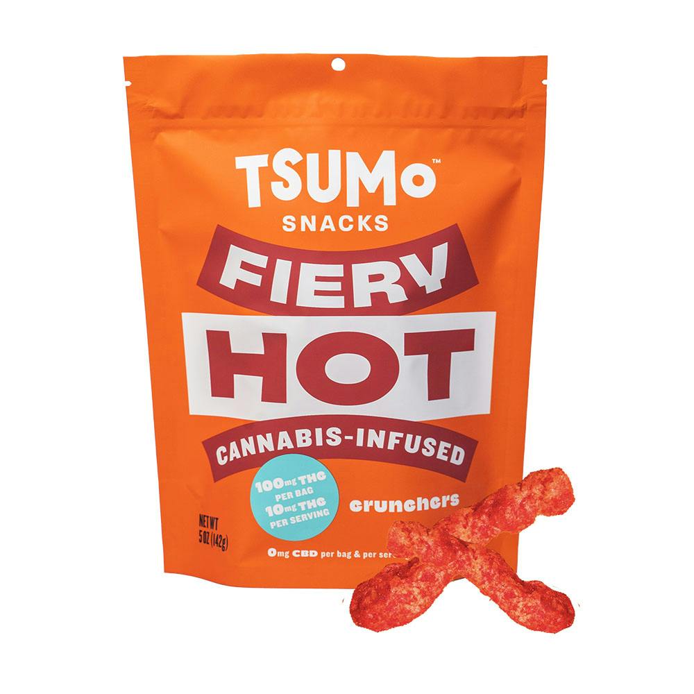 TSUMo Snacks - Fiery Hot - Crunchers -  Multiserve (100mg)