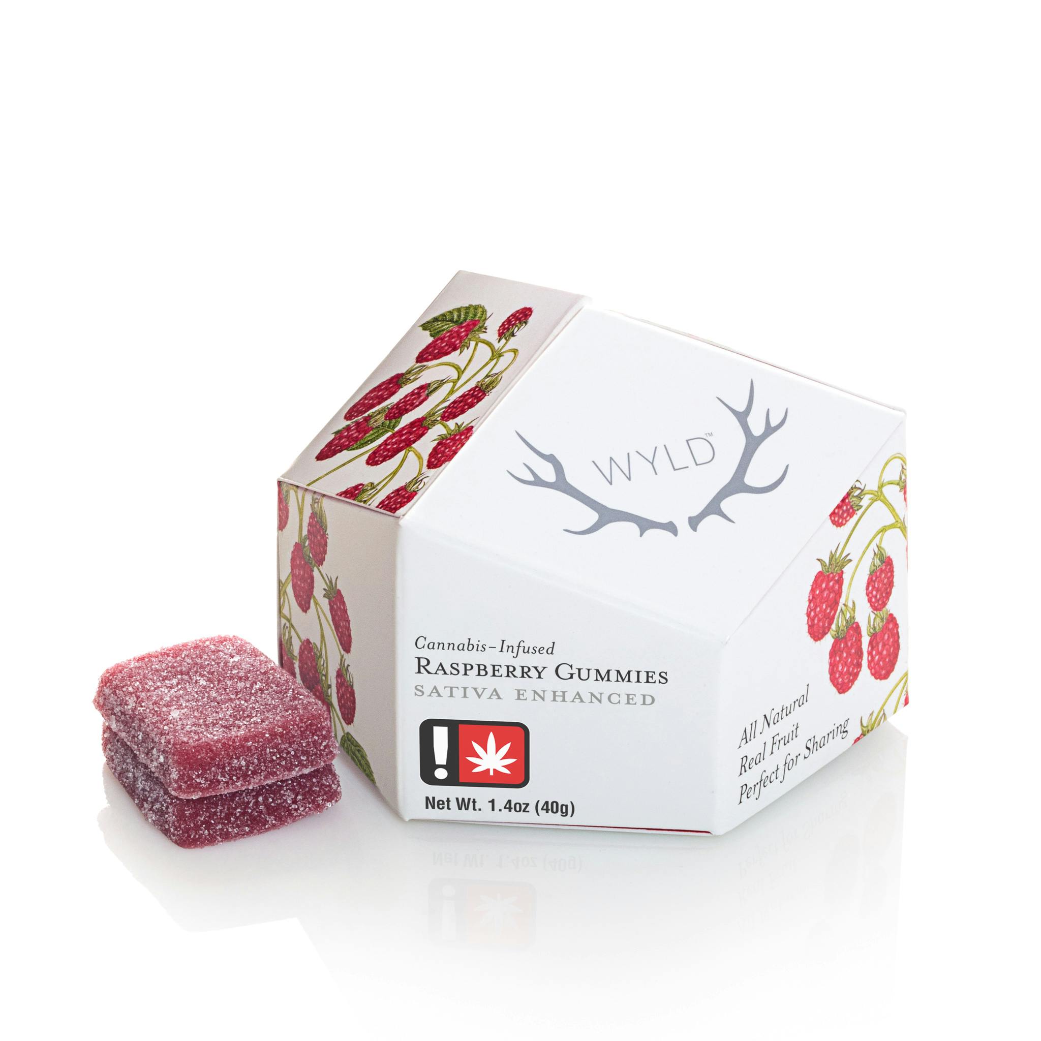 Raspberry Sativa Enhanced Gummies | 50mg